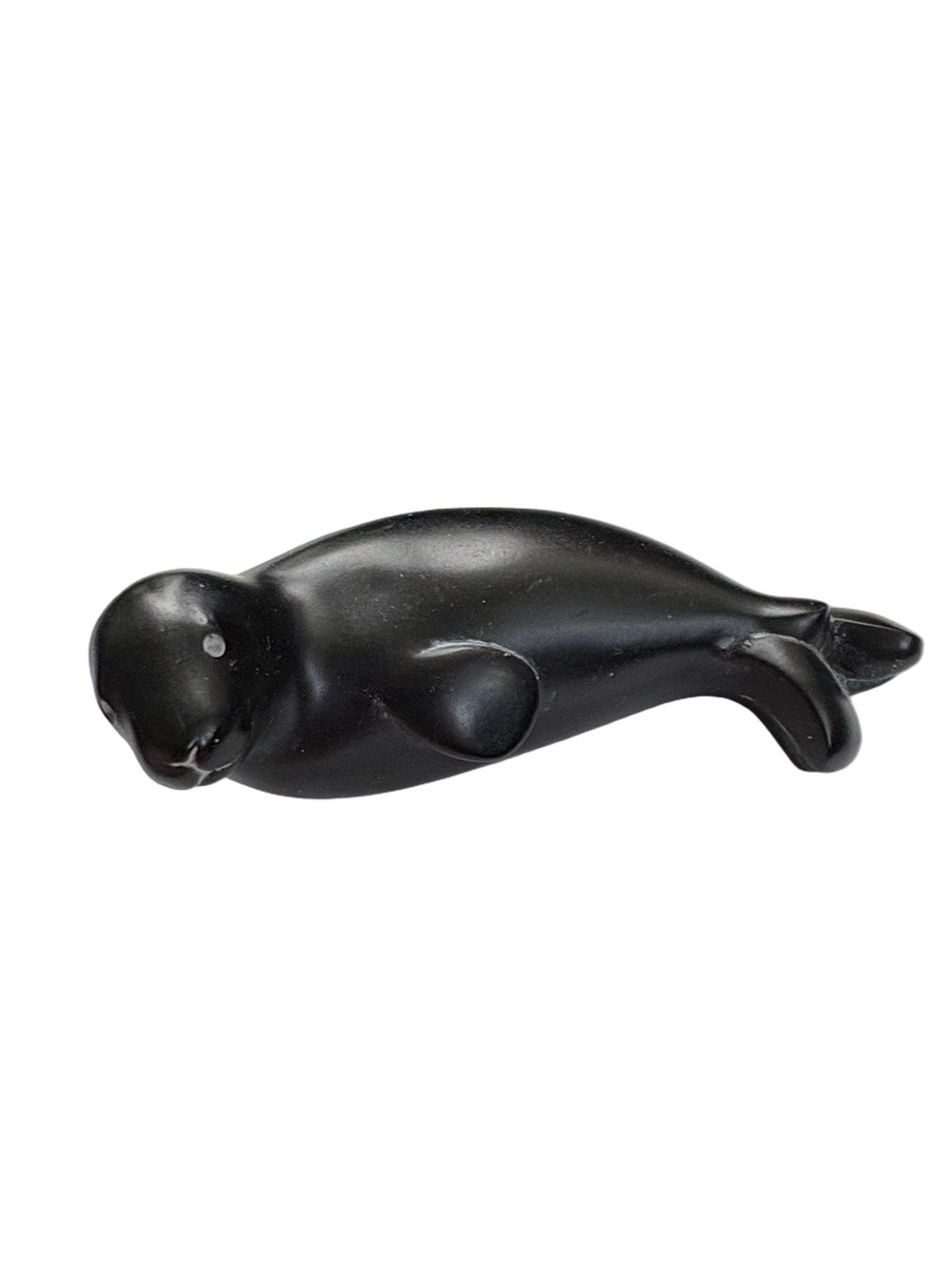 Vintage Canadian BOMA carved Natural Resin Sea Lion Haida First Nation Style